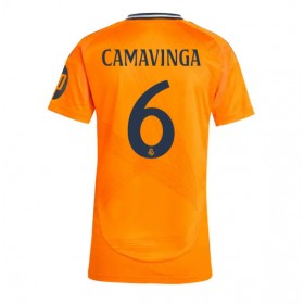 Real Madrid Eduardo Camavinga #6 Borte skjorte til dame 2024-25 Kortermet